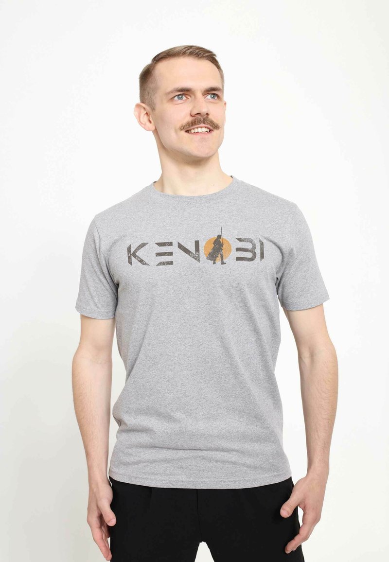Star Wars OBI-WAN KENOBI SINGLE SUN LOGO UNISEX - Camiseta estampada - melange grey