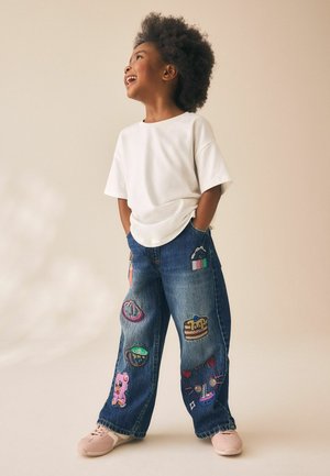 Next, REGULAR FIT - EMBROIDERED WIDE LEG JEANS - Jeans Relaxed Fit - fun