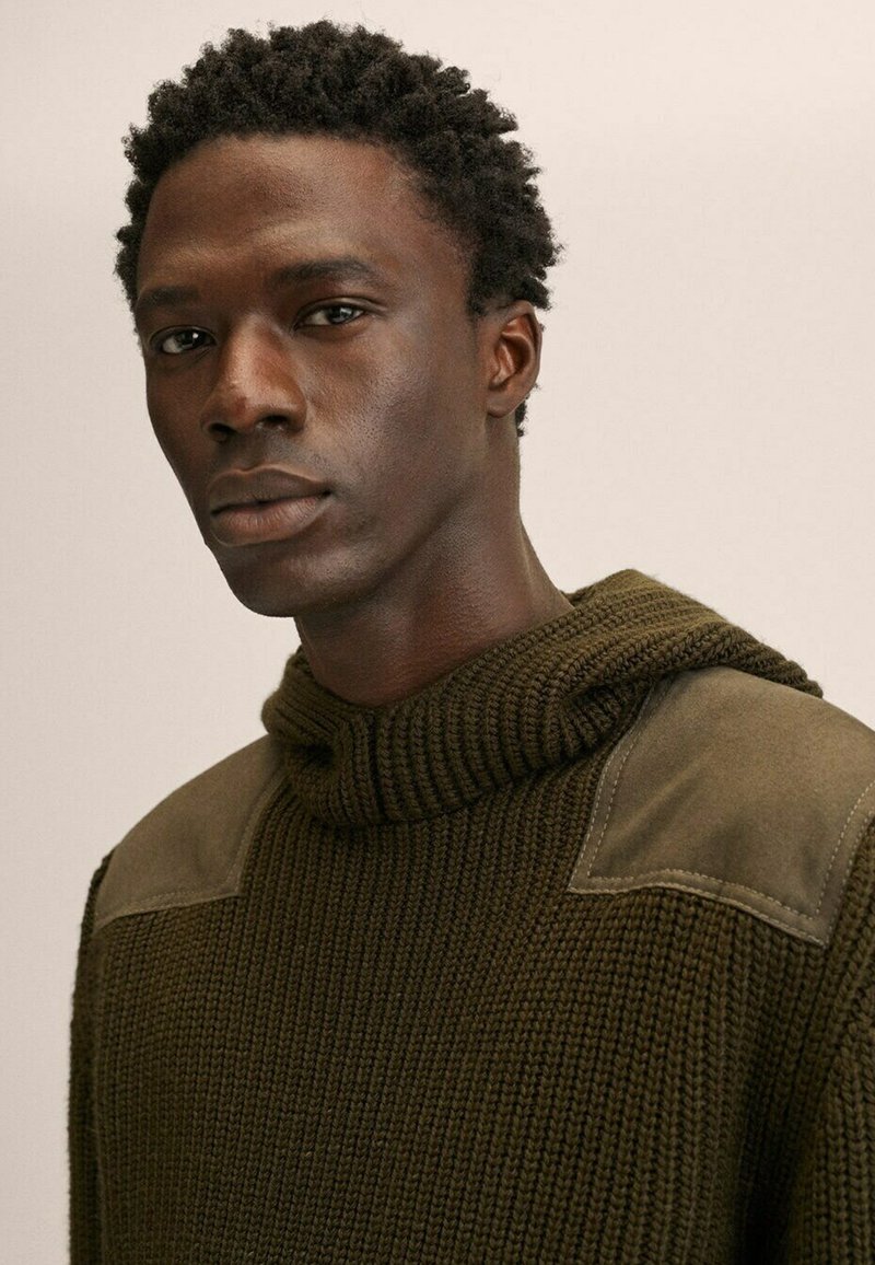 Herren Strickjacken | Mango ISOLA Kapuzenpullover khaki - VL07070 Herren Strickjacken | Mango ISOLA Kapuzenpullover khaki - VL07070