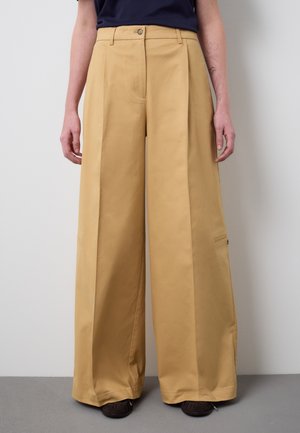WIDE LEG - Pantalones - light beige