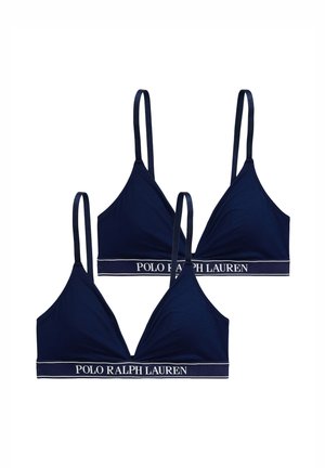 2-PACK ESSENTIALS - Triangle bra - navy