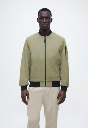 TOM TAILOR DENIM BOMBER JACKET - Blouson Bomber - tree moss green