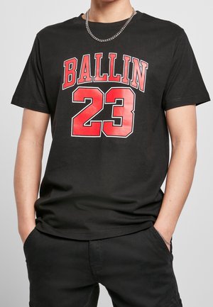 T-shirt con stampa - black