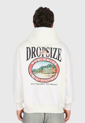 HEAVY LUXURY - Kapuzenpullover - cream white