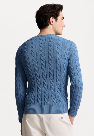 Polo Ralph Lauren CABLE KNIT COTTON JUMPER - Jumper - lake heather