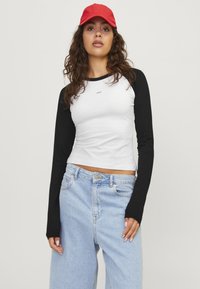 JJXX JXGIGI LOGO TEE - Hosszú ujjú felső - bright white/black