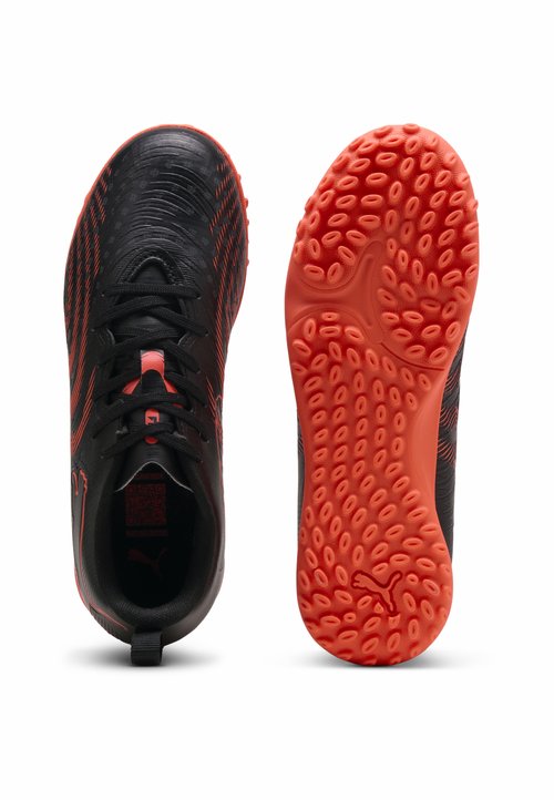 PUMA FUTURE 9 PLAY TT JR UNISEX - Turf football boots - black-glowing red-strong gray — photo 3