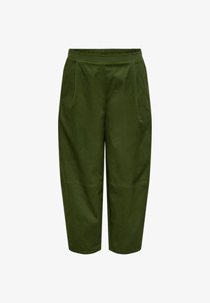 ONLY Carmakoma, TROUSERS CARBIANKA BARREL FIT TROUSERS - Pantalon classique - smokey olive