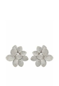 AMARYLLIS FLOWER LARGE STUD - Earrings - silver coloured