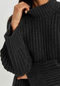Next STITCH DETAIL LONG SLEEVE - Pulóver - charcoal grey