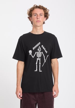 Volcom, TEE FELIX SKULL - Μπλουζάκι με στάμπα - black