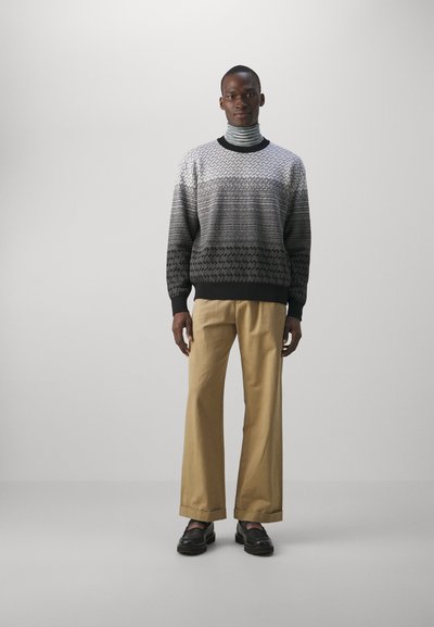 Missoni CREWNECK - Pulover - black/white