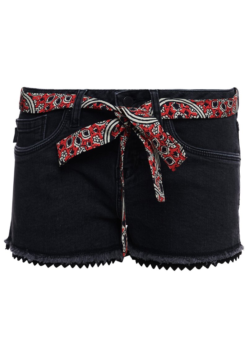 Superdry & Co Jeansshort gemêleerd zwart