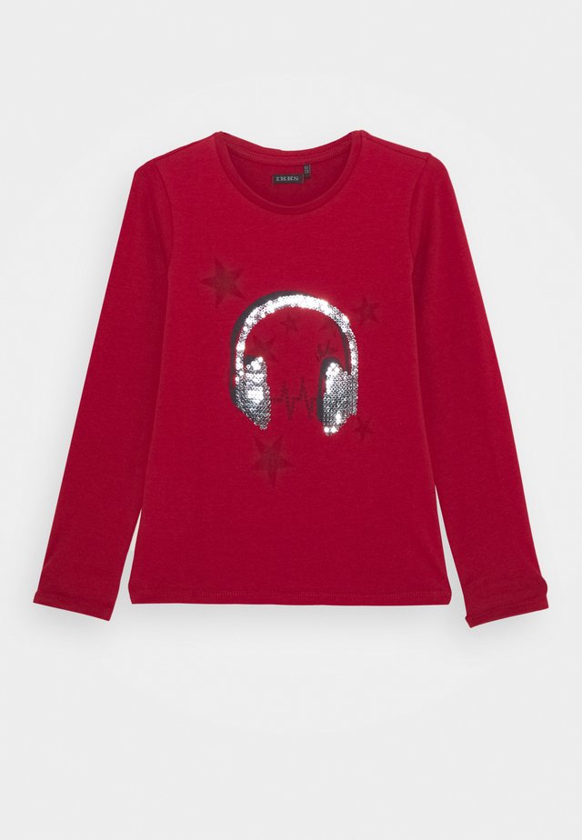 EMBELLISHED HEAD PHONES PRINT  - T-shirt à manches longues - rouge foncé