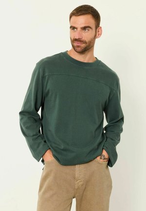 FatFace, TALL FIT - LONG SLEEVE ALTON T-SHIRT - Top s dlhým rukávom - dark green