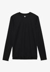 LONG SLEEVE SPORTS TOP WITH REFLECTIVE STRIP - Top dugih rukava - black