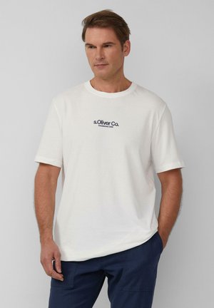 LONG  - Print T-shirt - weiß