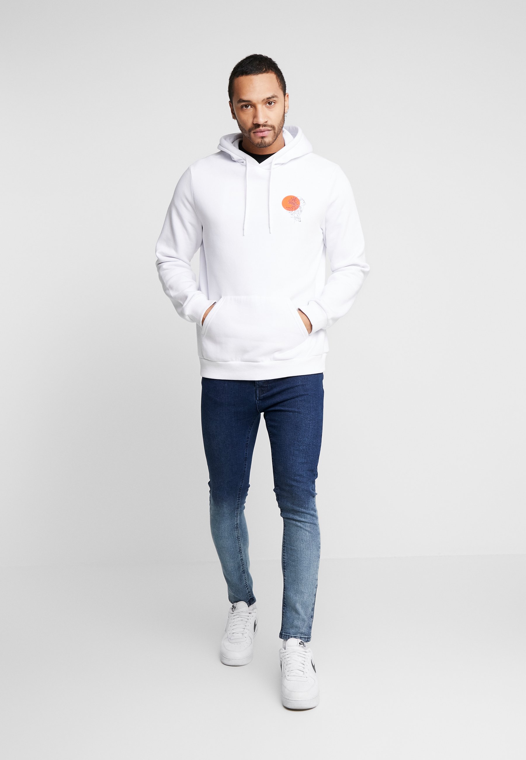 Brave Soul CLARK Jeans Skinny Fit blue dip dyeblå Brave Soul CLARK - Jeans Skinny Fit - grey dip dye