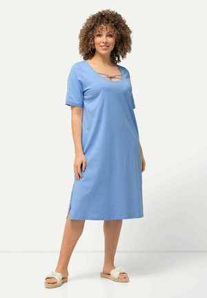 STRAPPY CUTOUT - Robe en jersey - light blue
