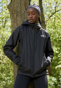 The North Face - QUEST JACKET - Regnjakke - black/foil grey Miniatyrbilde 1