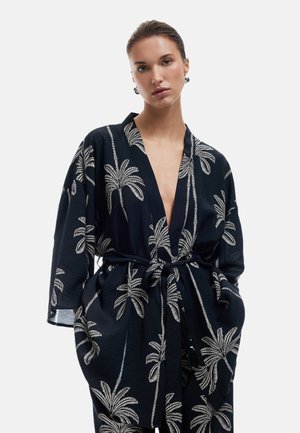 KIMONO - Chaqueta fina - black