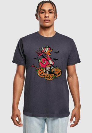 DONALD DUCK - HALLOWEEN DEVIL - Print T-shirt - navy