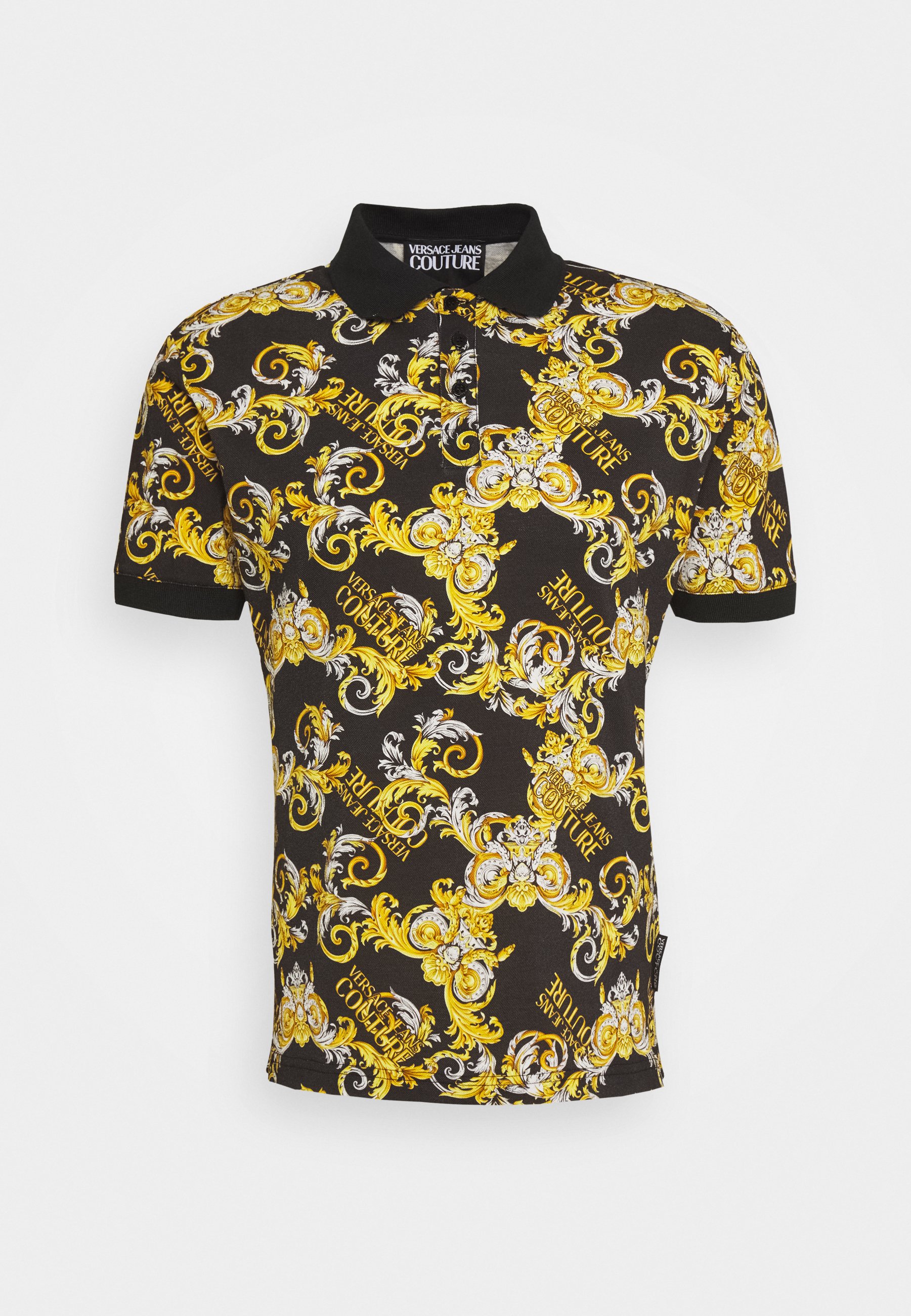 Versace Jeans Couture PRINT LOGO NEW Poloshirt nero Versace Jeans Couture PRINT NEW LOGO Sweater neroZwart