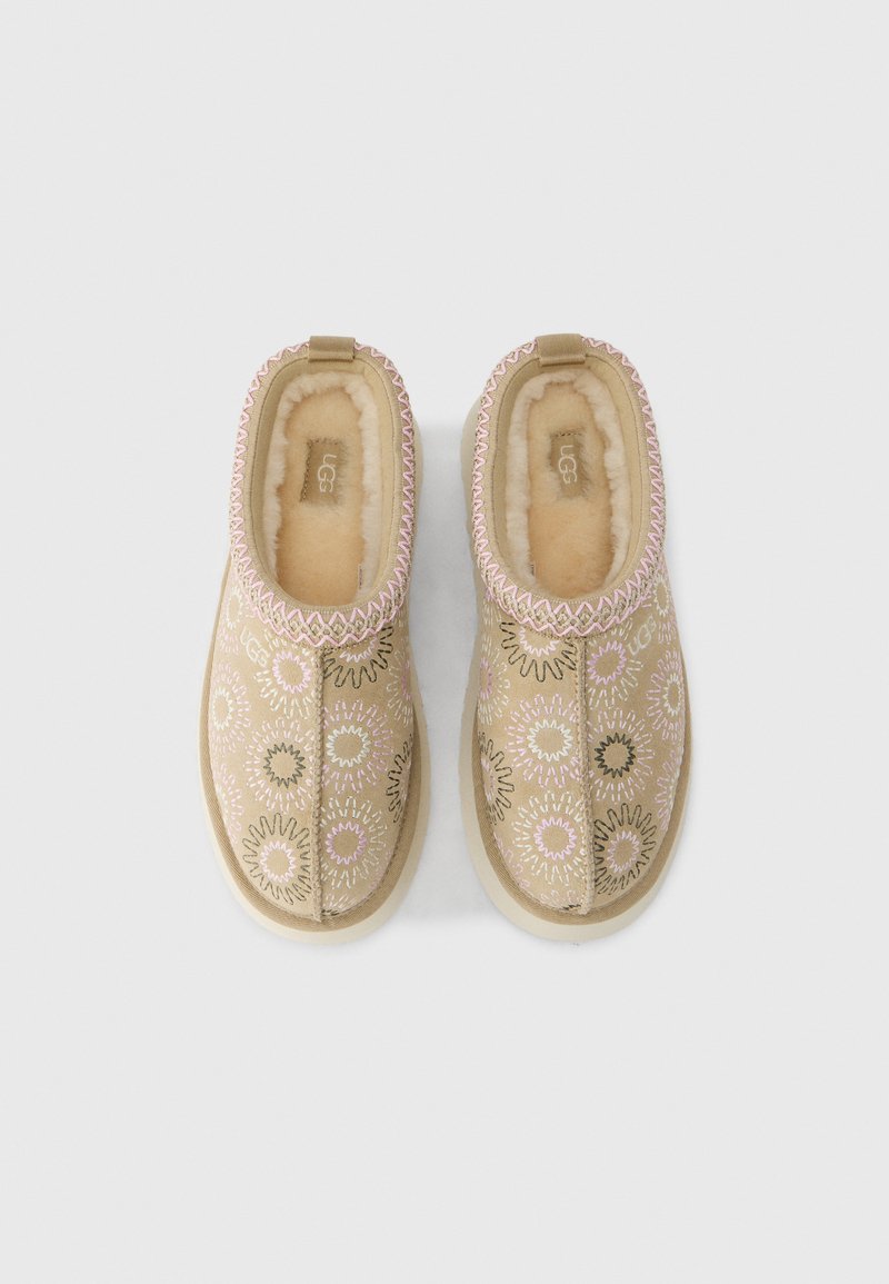 UGG Beige Suede Slip-Ons with Patterned Trim UGG | Shoes | Ugg Beige Suede Slipons With Patterned Trim  main image 3
