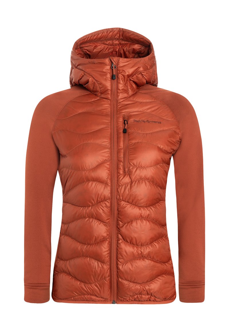 Peak Performance HELIUM HYBRID  - Pūkinė striukė - dunkelorange