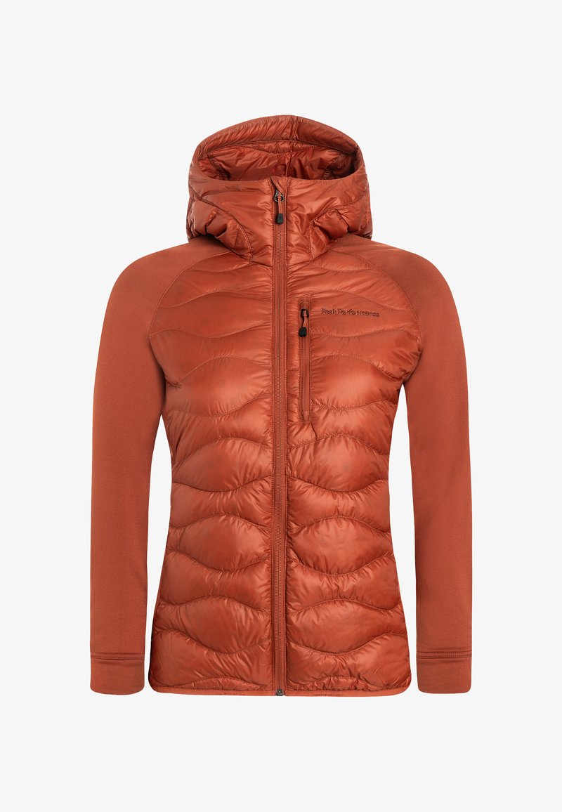 Peak Performance HELIUM HYBRID - Pūkinė striukė - dunkelorange