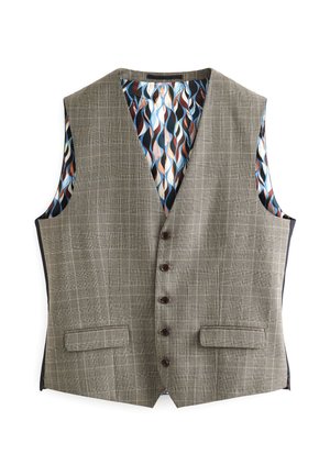 Next SIGNATURE BRITISH FABRIC CHECK SUIT: WAISTCOAT - Weste - neutral
