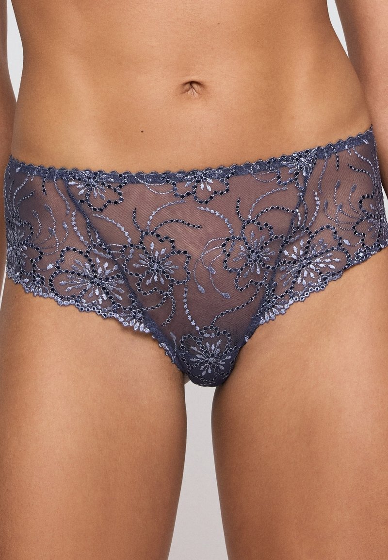Marie Jo SHORTY RECOUVERT DE BRODERIE JANE NATUREL - Slip - blue shadow