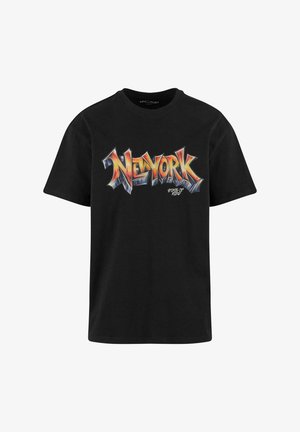 Upscale by Mister Tee, Nyomott mintás póló - black