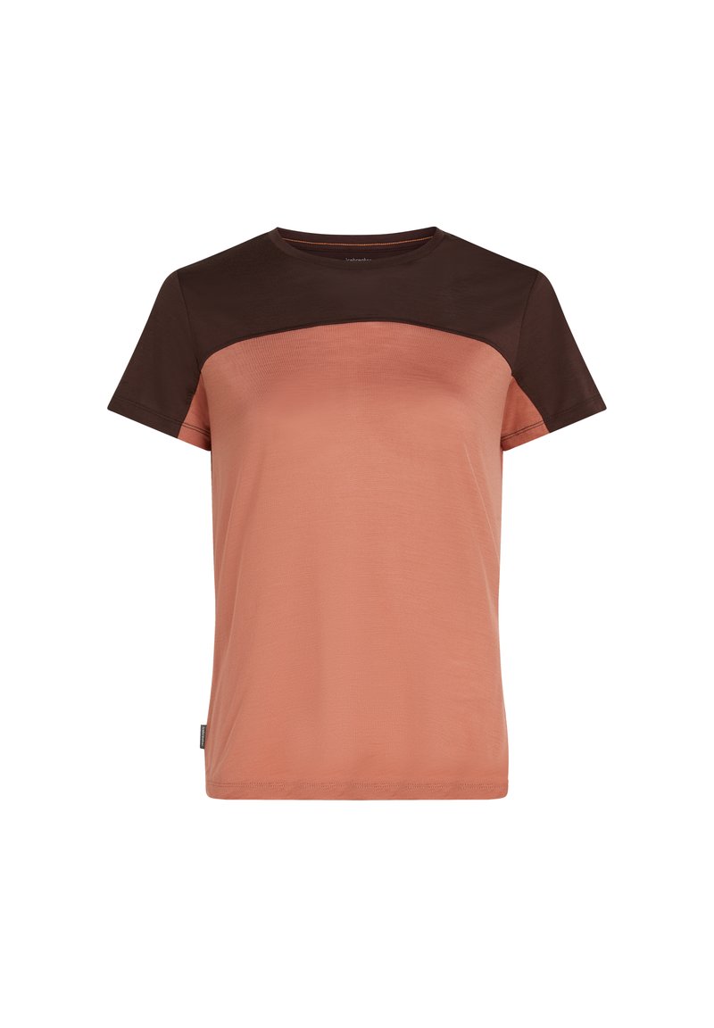 Icebreaker T-shirt print bruin Icebreaker T-shirt print bruin
