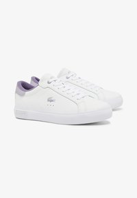 Lacoste POWERCOURT 224 - Zapatillas - wht/lt purp