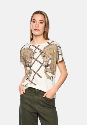 Marc Cain, MARC CAIN T-SHIRT - Print T-shirt - off-white