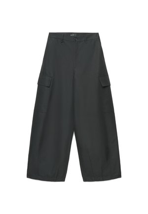 Calliope, PANTALONE LUNGO TINTA UNITA - Pantalon cargo - ultrablack