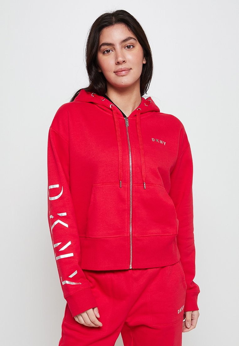 DKNY Sport Sweater met rits rood