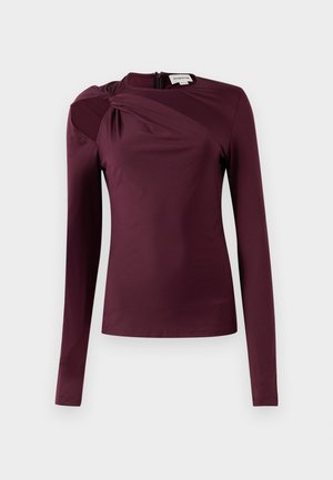 TWIST ARMHOLE DETAIL - T-shirt à manches longues - merlot