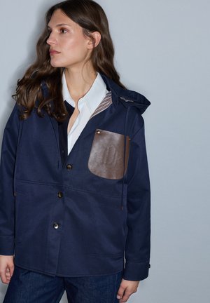 Ipekyol, IPEKYOL COAT JACKET WITH CONTRASTING POCKETS - Chaqueta de entretiempo - navy