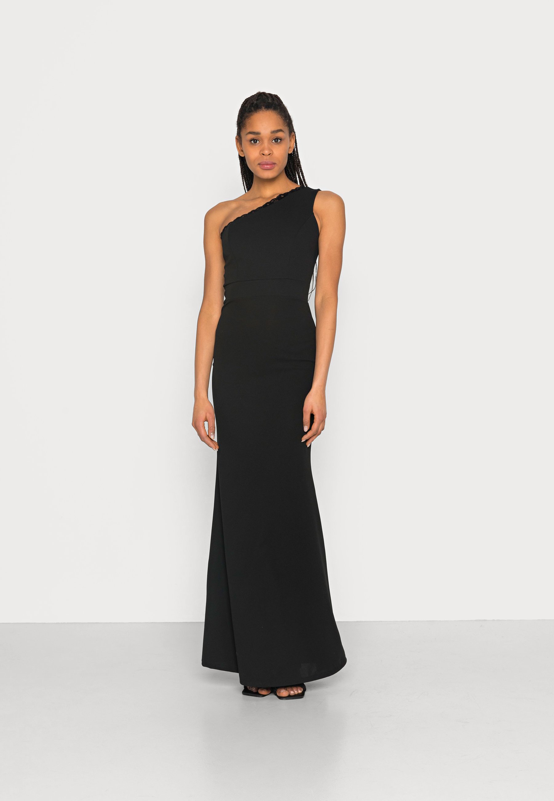 WAL G. WENDY ONE SHOULDER MAXI DRESS 