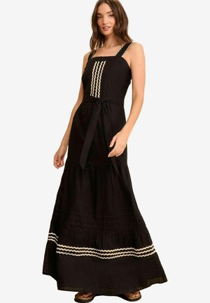 Love & Roses SQUARE NECK REGULAR FIT - Maksikleit - black