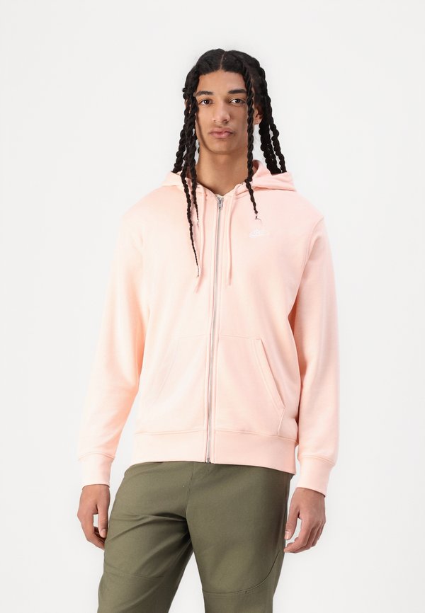 CLUB HOODIE - Zip-up sweatshirt - coral