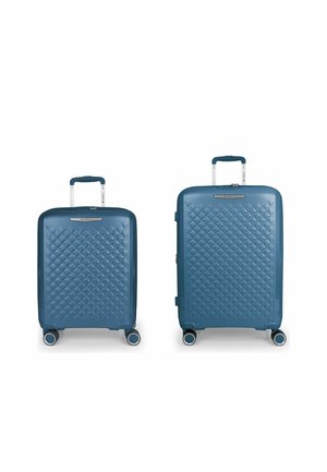 QUEENS 4 ROLLEN KOFFERSET 2-TEILIG MIT DEHNFALTE - Kofferset - azul