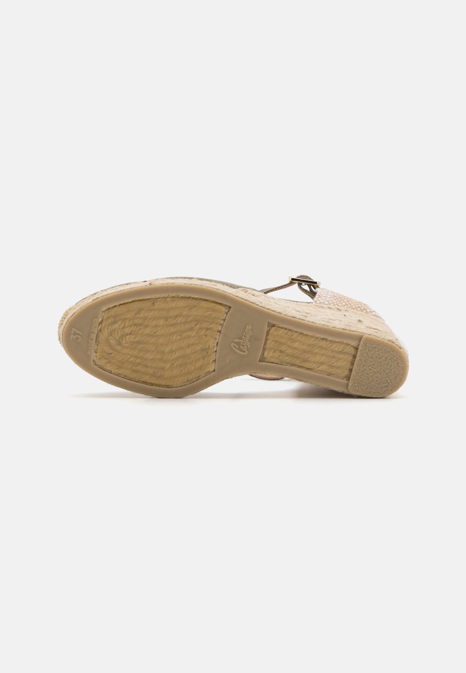 Castañer CAROL 6 002 - Platform sandals - olive/khaki - Zalando