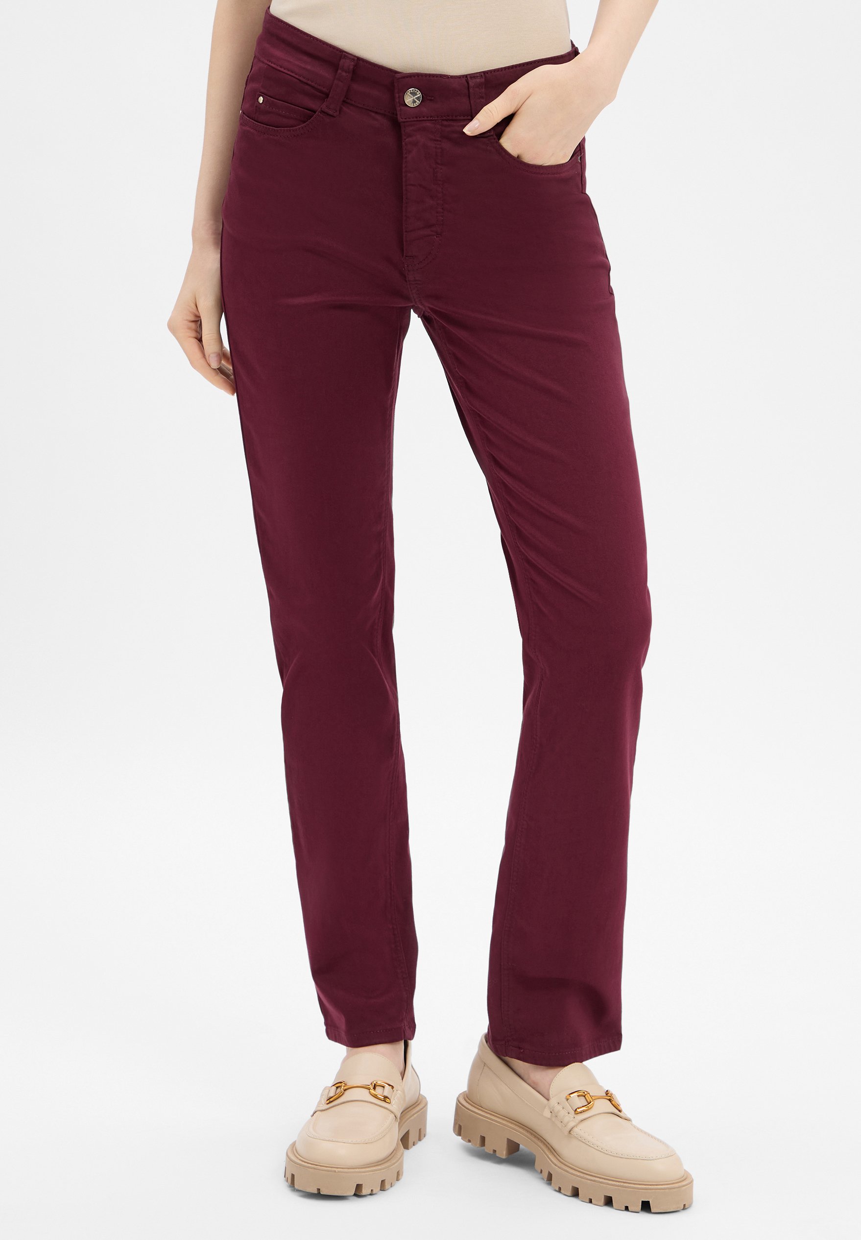 MAC Jeans Slim fit jeans bordeaux Zalando