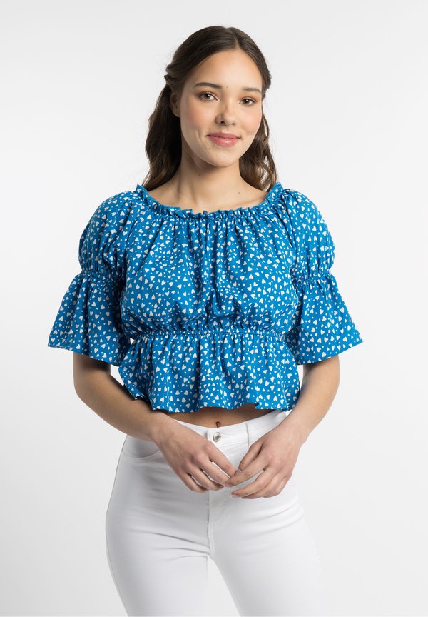 WITH HEART - Bluse - blau