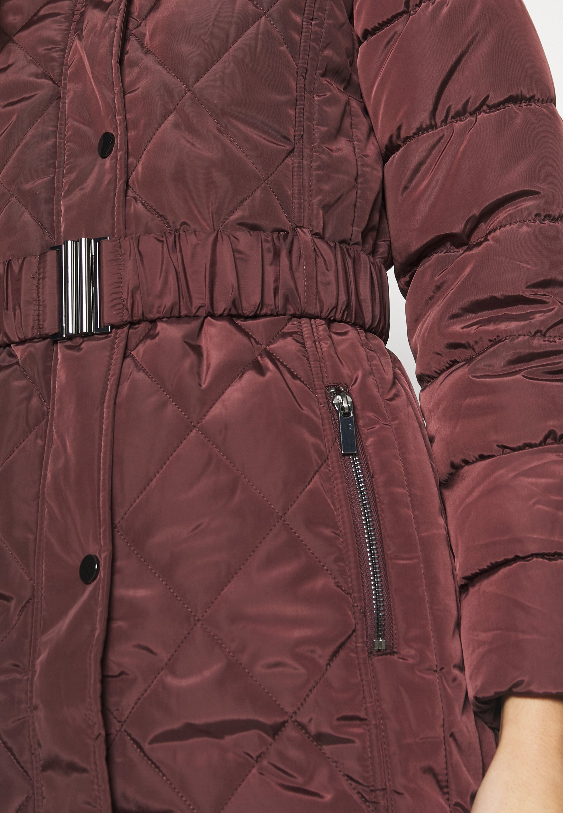 wine puffer jacket