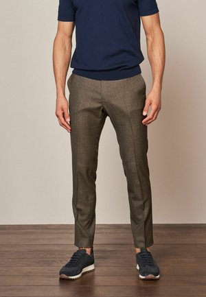 MOTION FLEX - Suit trousers - brown