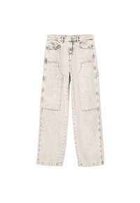 MIA CRYSTAL  - Relaxed fit jeans - snow grey